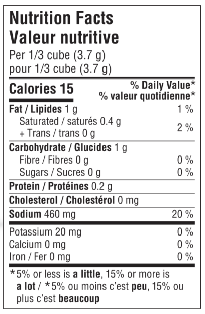Cubes au boeuf bio 66g