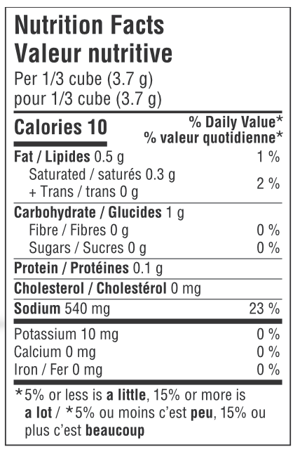 Cubes aux champignons bio 66g
