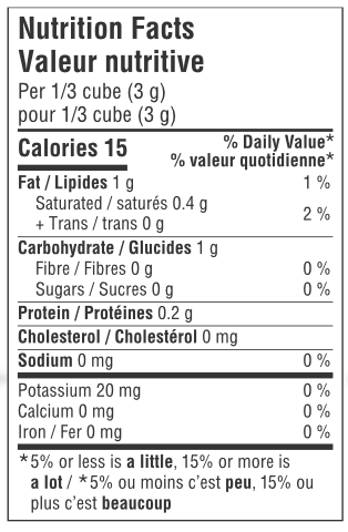 Cubes aux légumes bio sans sel ajouté 54g