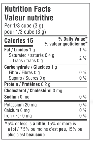 Cubes aux légumes bio - sans levure 66g