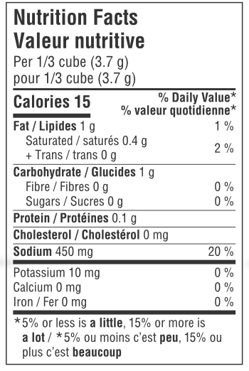 Cubes aux légumes bio 66g