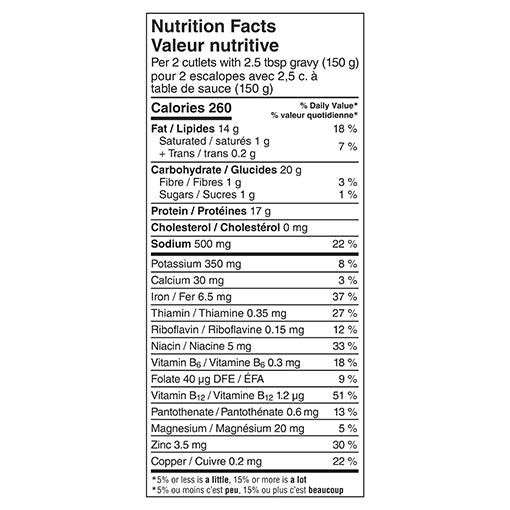 Gardein Escalopes Végé-Dinde Légèrement Panées Surgelé 300g