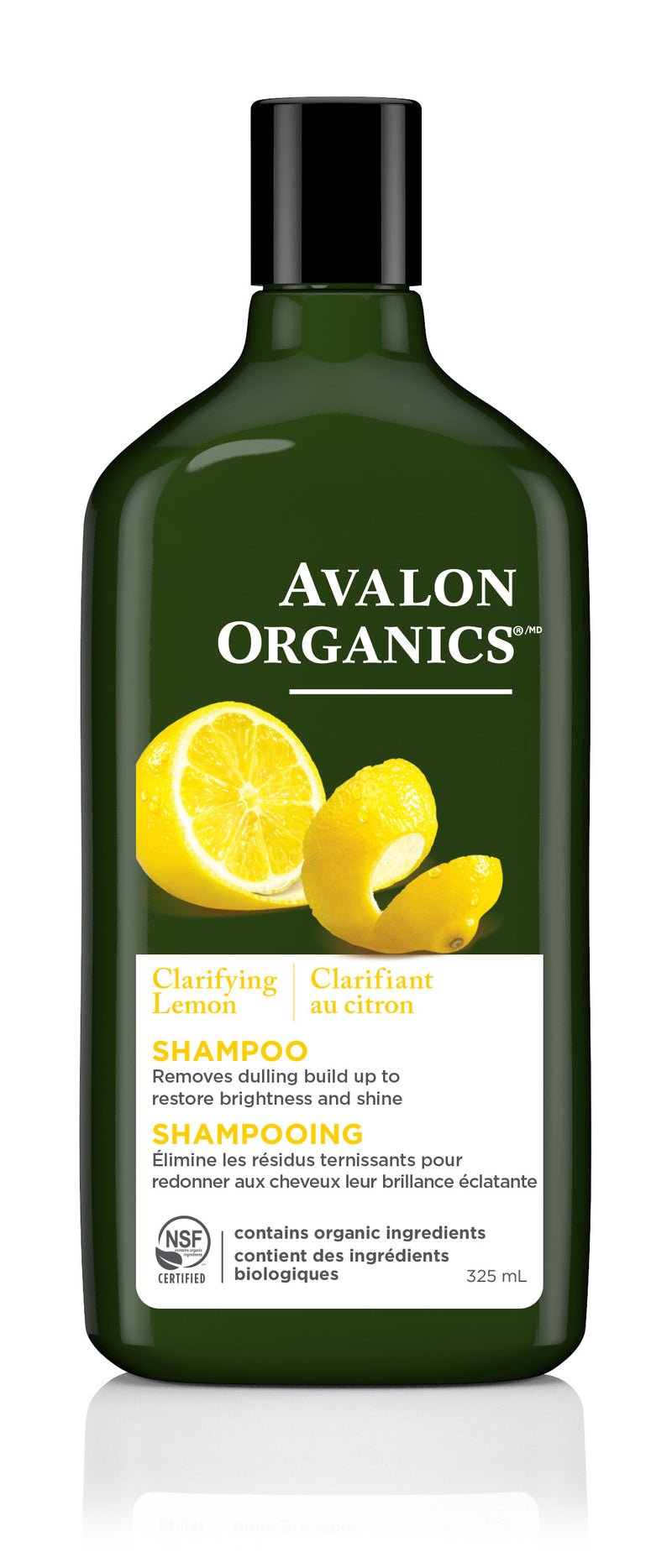 Shampooing Clarifiant citron Avalon Organics, 325 ml
