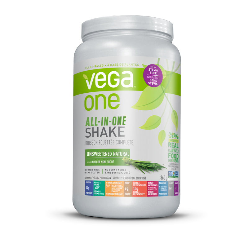 Vega One all in one shake Nature non-sucré 860g