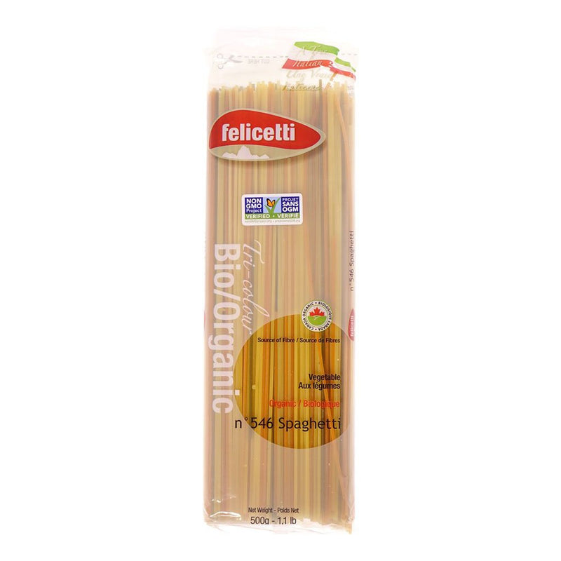 Pâtes Spaguetti Tri-colour aux légumes n