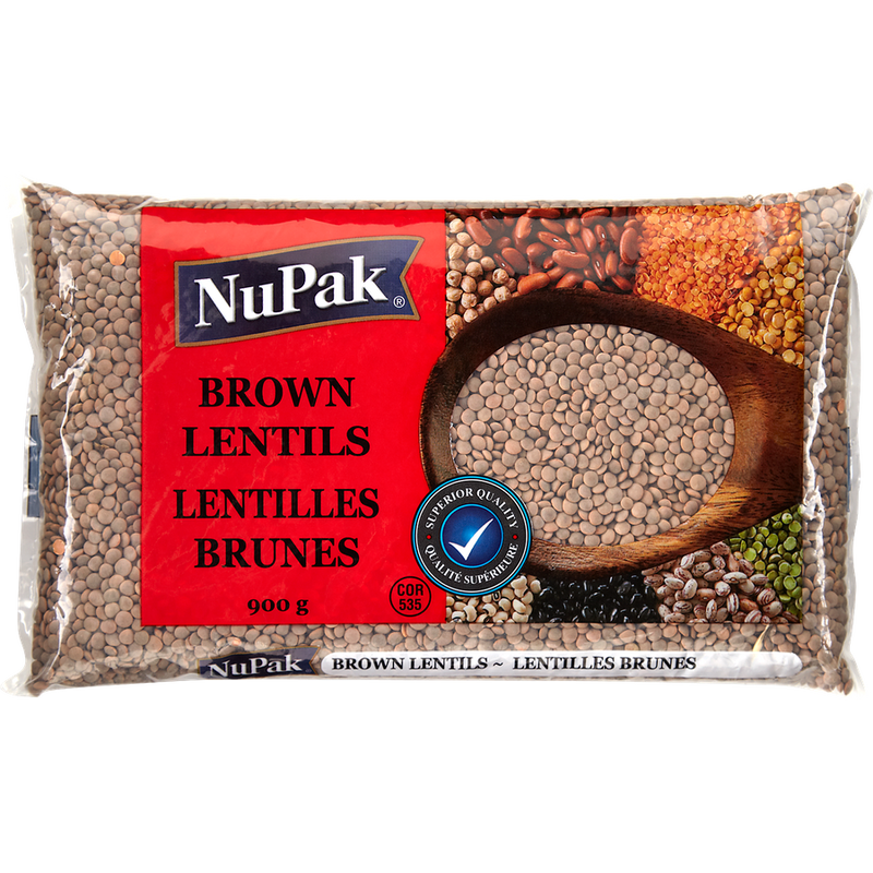 Lentilles brunes Nupak 900 g
